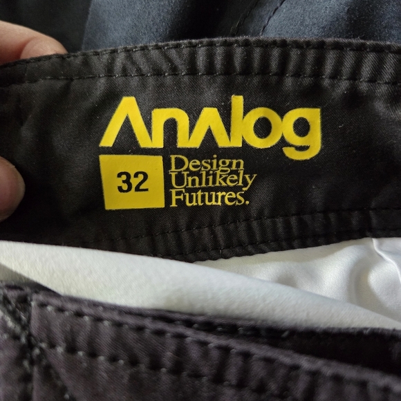 ⭐️Analog Mens Purple and Black Striped Board Shorts Size 32 - Picture 6 of 6